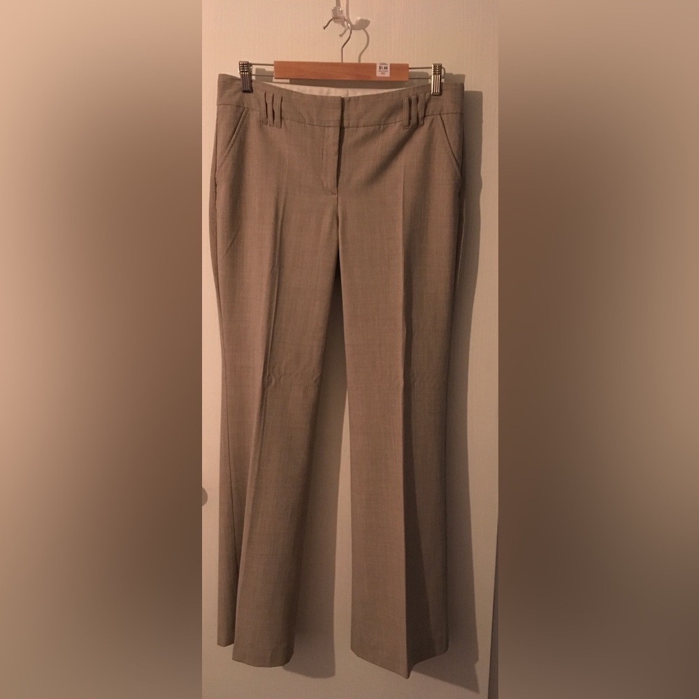 Express Sz 10R Linen Blend Classic Wide Leg Trouser Pants